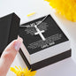Stainless Cross Necklace w/ MC