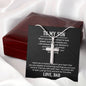 Stainless Cross Necklace w/ MC