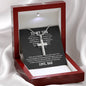 Stainless Cross Necklace w/ MC