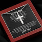 Stainless Cross Necklace w/ MC