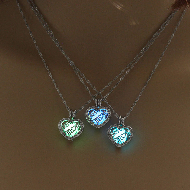 Best Mom glow-in-the-dark diy necklace