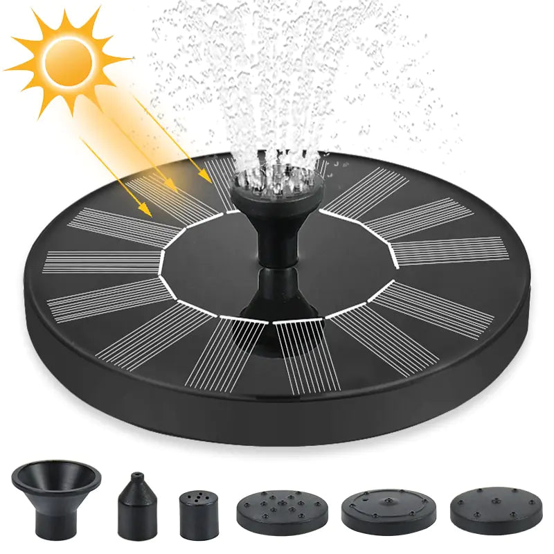 Mini Solar Water Fountain Pool Pond Waterfall Fountain Garden Decoration