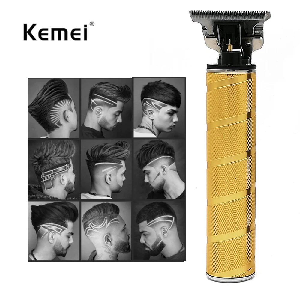 Kemei KM-1978B/T9 Heavy Hitter Cordless Trimmer Men 0mm Baldheaded Hair Clipper Finish Hair Cutting Machine