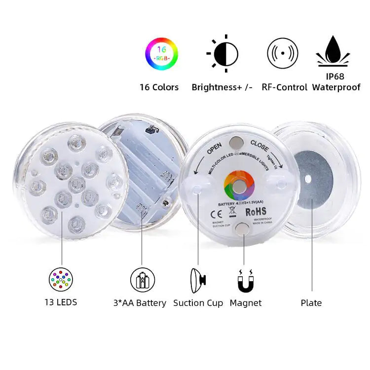 RGB LED Underwater Swimming Pool Light