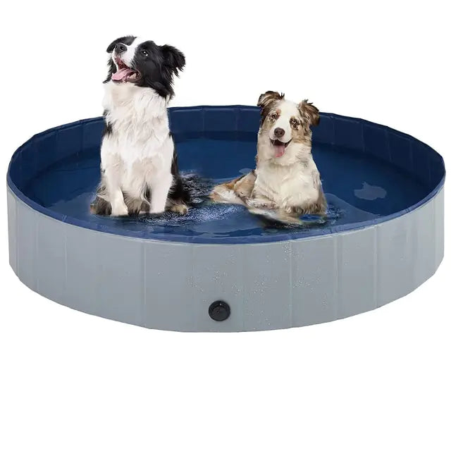 PVC Foldable Dog Pool Pet Bathtub Wash Pool Outdoor Indoor Swimming Tub Summer Cooling Bathing Pool Pet Dog Supplies