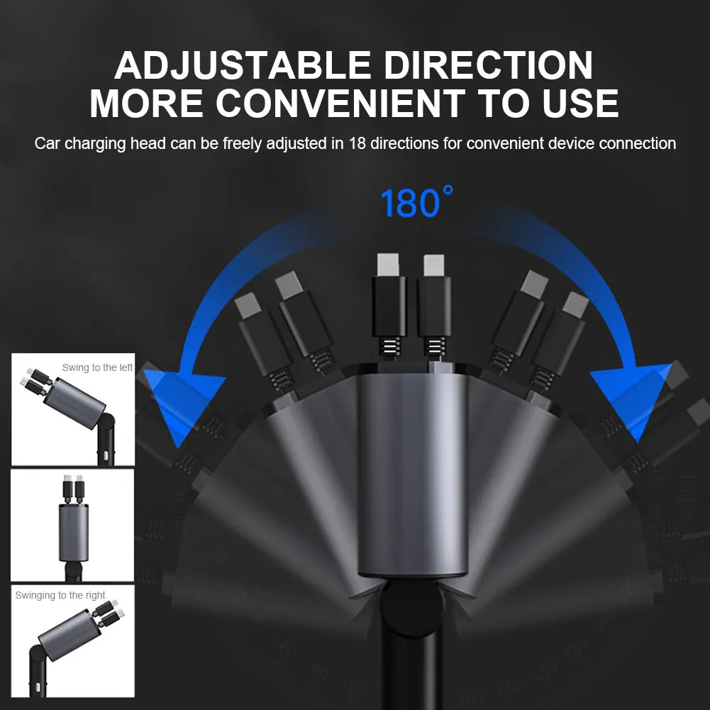 Luxinsly Retractable Car Charger