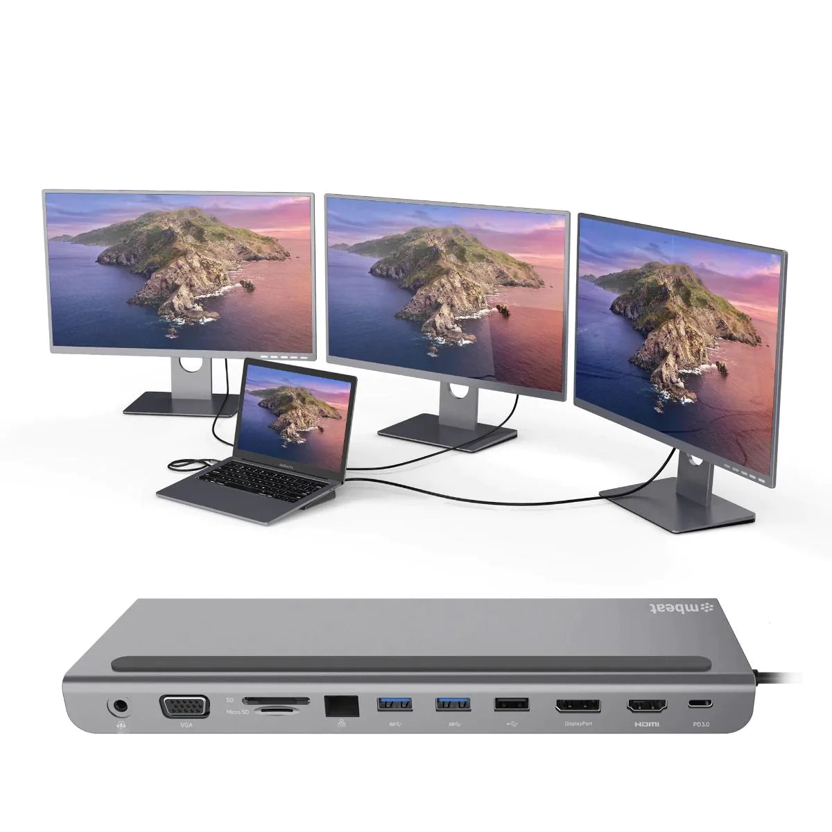 LapStation Pro- 11 in 1 Laptop Docking Station